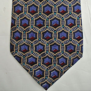 vtg COURREGES foulard print silk tie